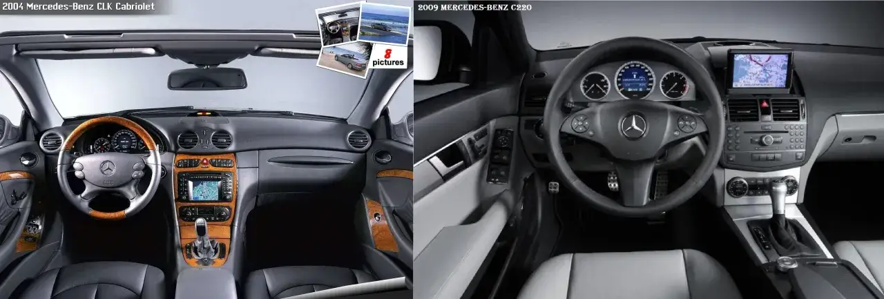 Mercedes CLK W208 vs W209