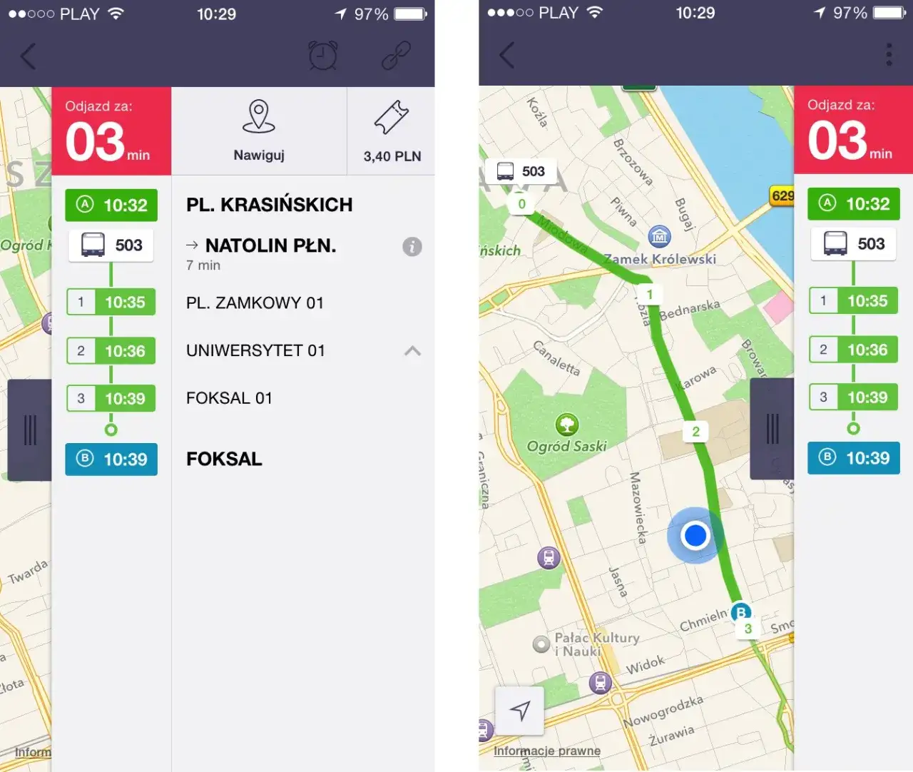 aplikacje rozkład jazdy mpk jakdojade google maps
