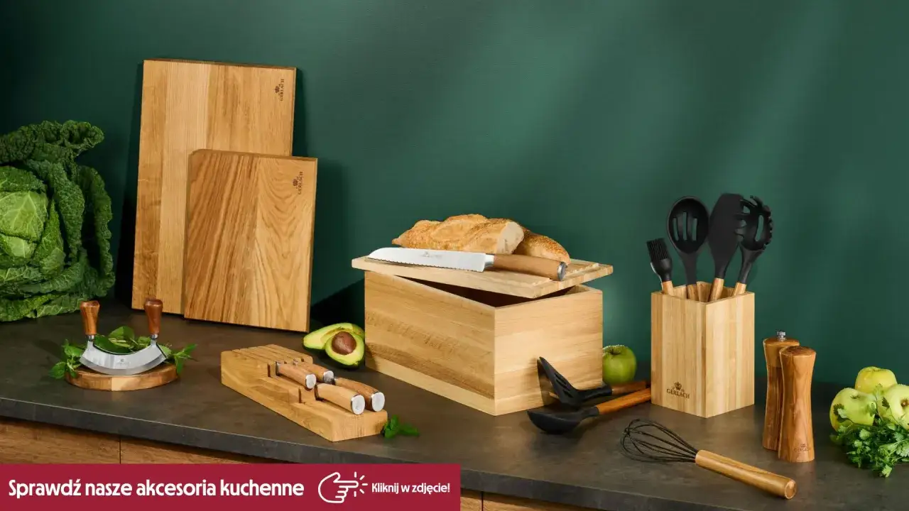 Drewniany chlebak, deski, akcesoria kuchenne i świeże produkty. Dlaczego chlebak drewniany pleśnieje od środka mimo braku starego pieczywa? Wilgoć i brak cyrkulacji powietrza.