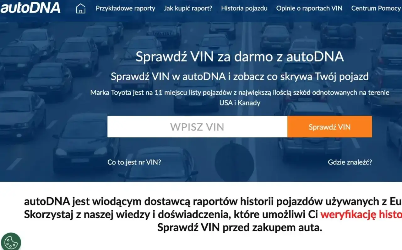 autoDNA: sprawdź VIN i poznaj historię pojazdu. Wpisz numer VIN, by uzyskać wiarygodne autodna opinie i uniknąć problemów.
