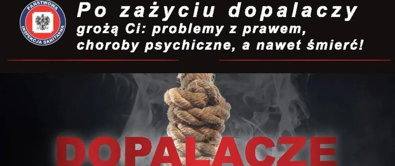 Plakat profilaktyka dopalacze młodzież