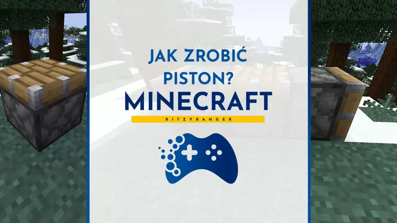 Jak zrobić tłok w Minecraft? Zobacz poradnik do piston crafting w zimowej scenerii.