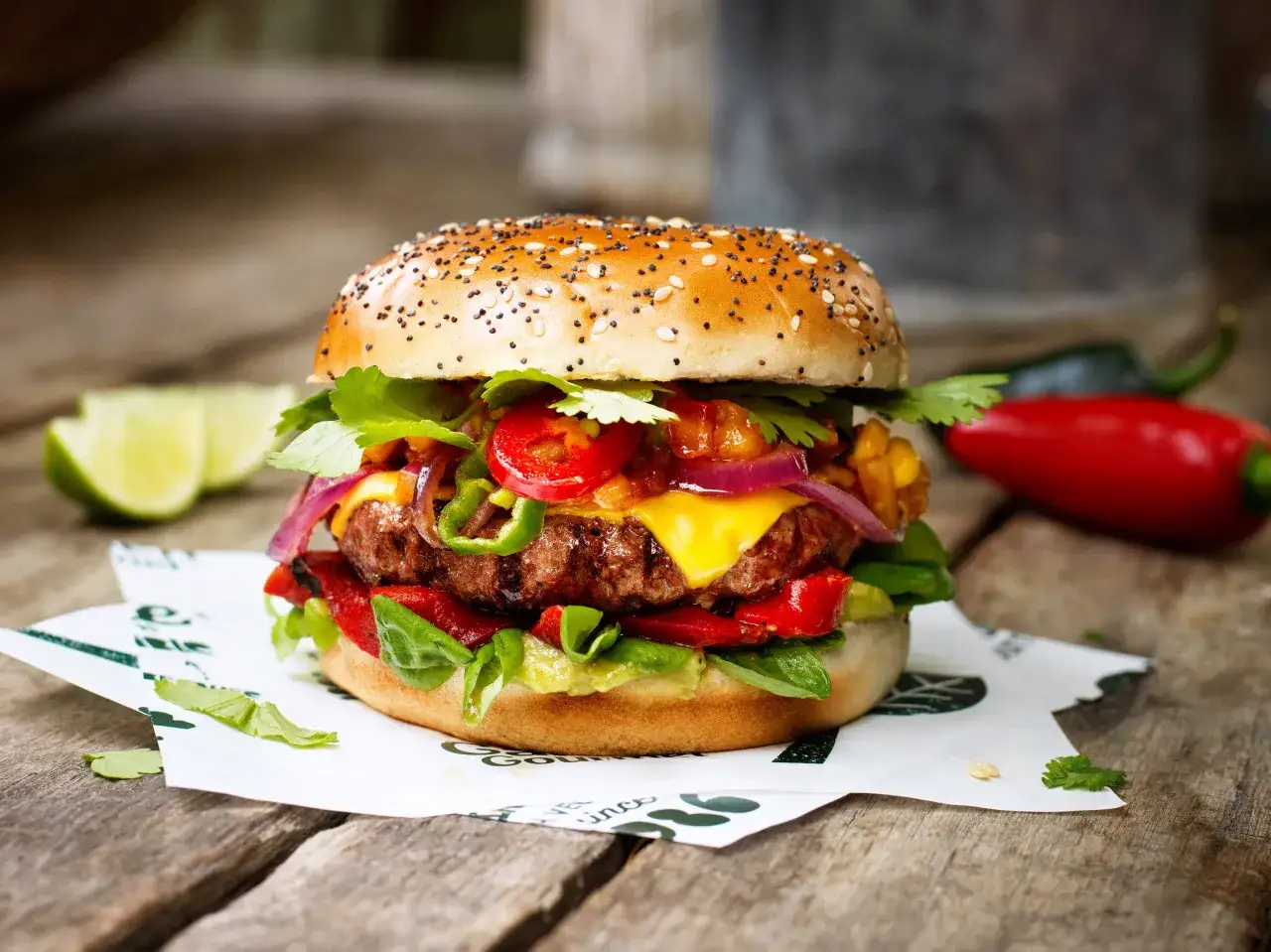 świeże warzywa do burgera