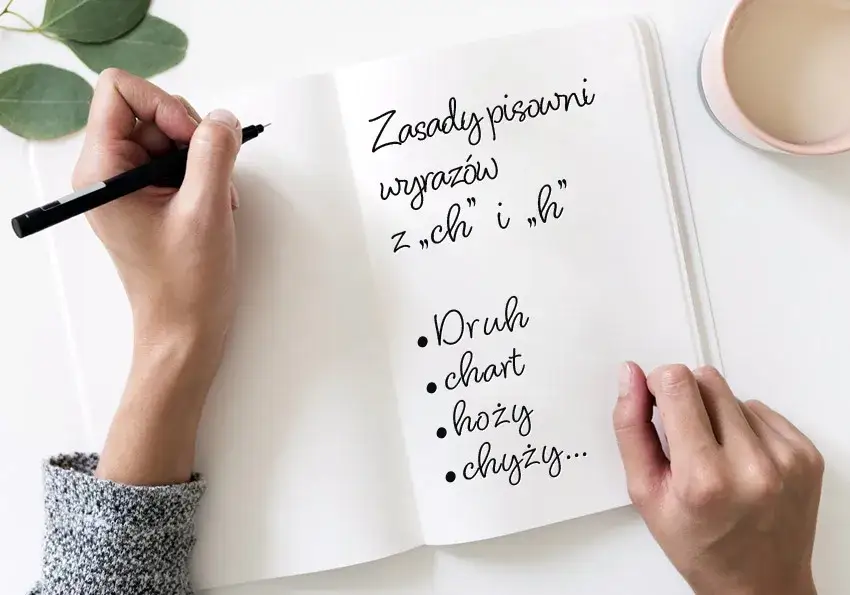 znak zapytania nad literami h ch