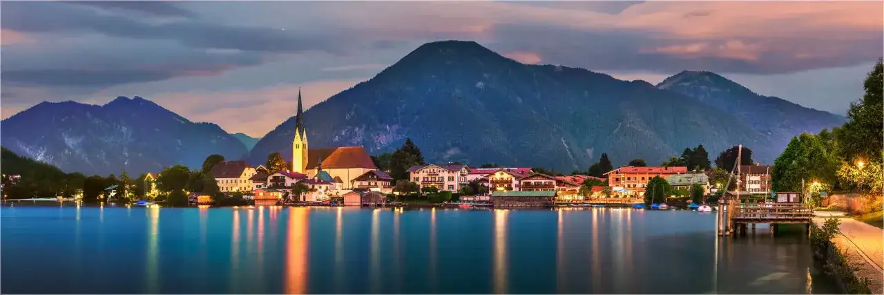 Seebad Rottach-Egern Panorama Tegernsee