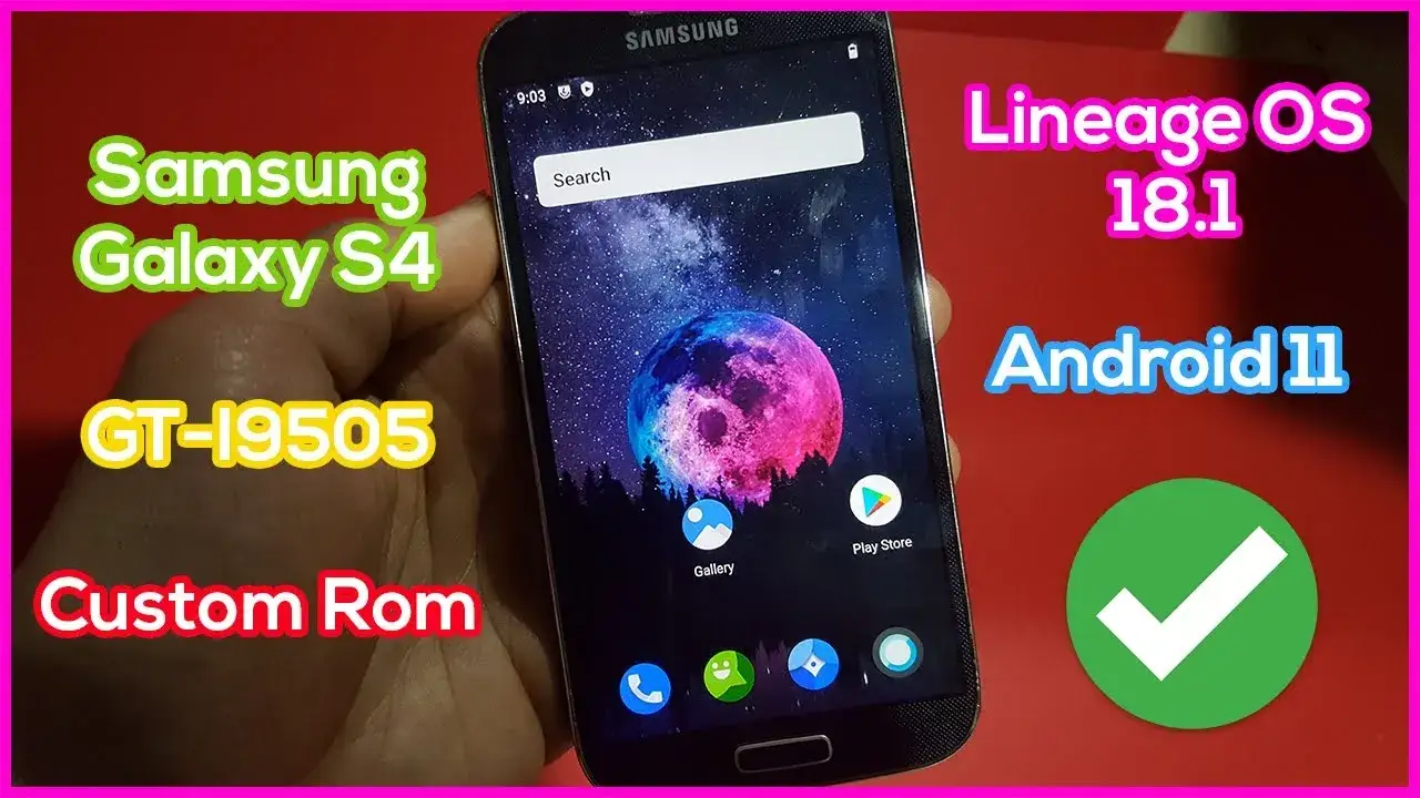 Samsung Galaxy S4 z włączonym LineageOS
