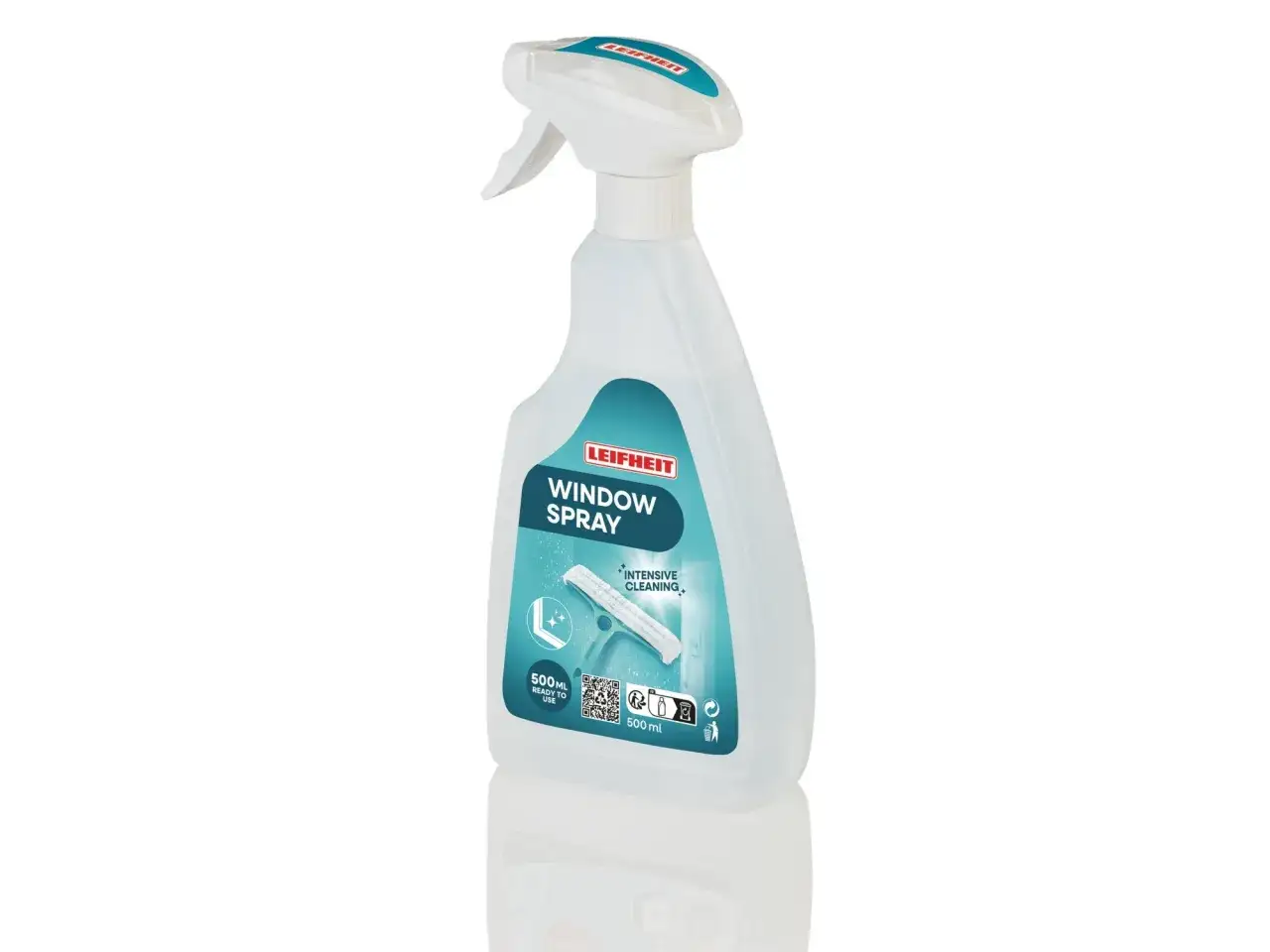 Butelka Leifheit Window Spray, idealna do czyszczenia okien. Skutecznie usuwa brud, zapewniając krystaliczną czystość.