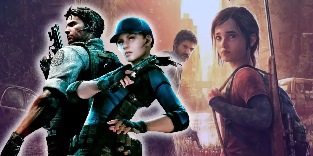 Postapokaliptyczne postacie z bronią, przypominające gry podobne do The Last of Us.