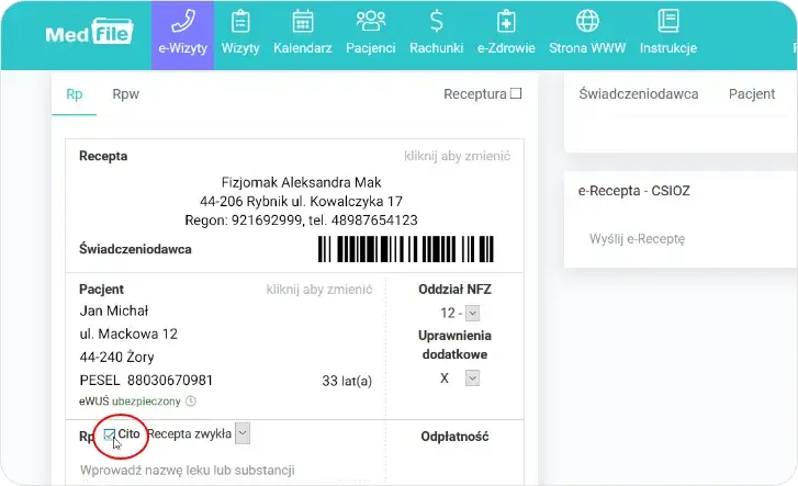 recepta antybiotyk 7 dni kalendarz