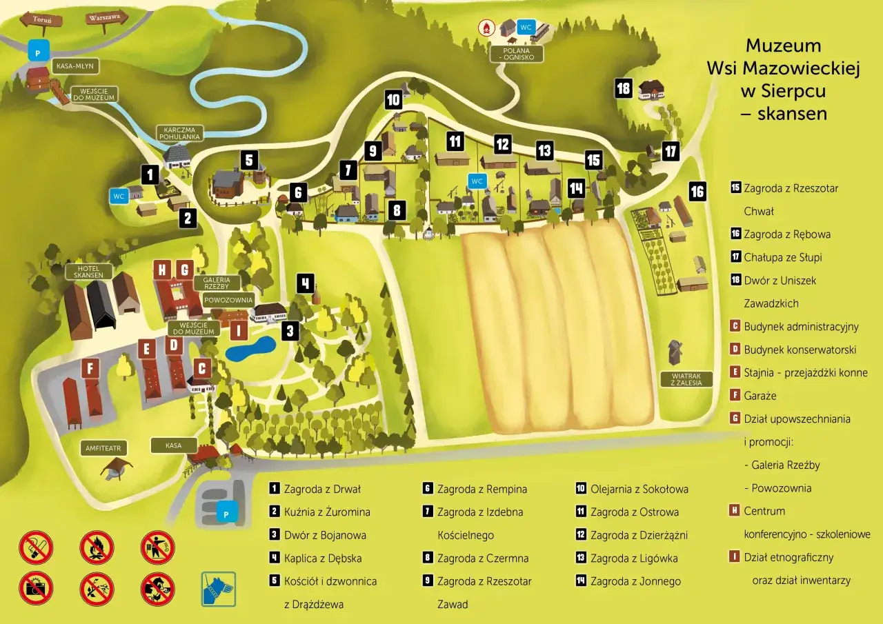 Skansen Sierpc wejście główne