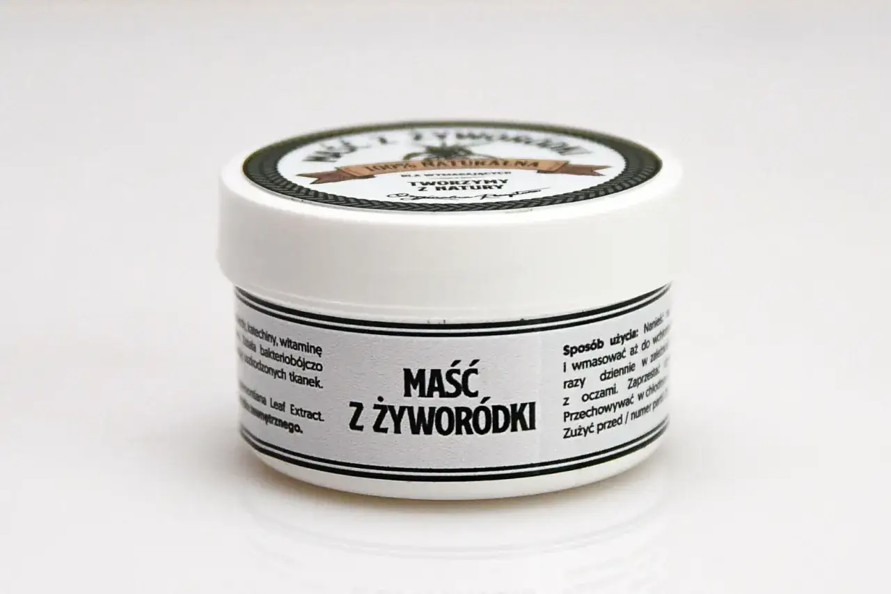 Maść z żyworódki na co? Na problemy skórne. Naturalny kosmetyk z witaminą i ekstraktem z liści żyworódki.