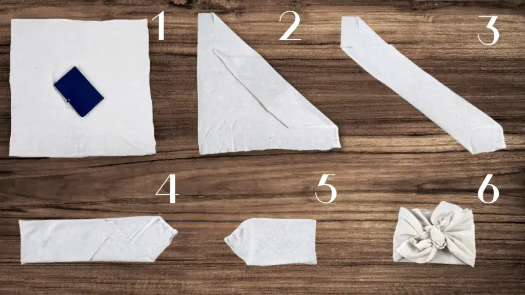 Furoshiki tutorial, pakowanie prezent&oacute;w w tkaninę