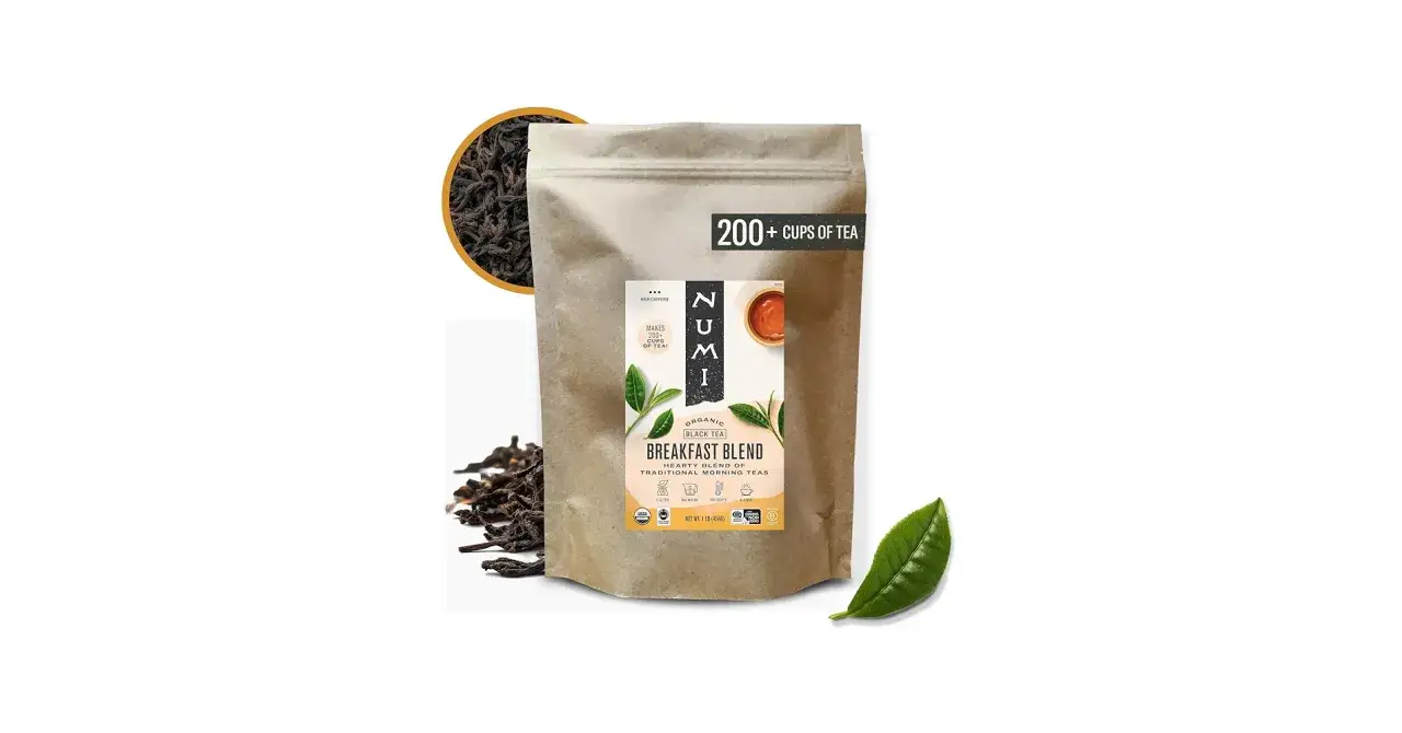 Un sachet de thé noir Numi