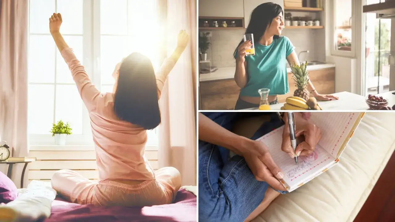 Waking up, enjoying a healthy breakfast, and journaling are great ways to make today a good day.