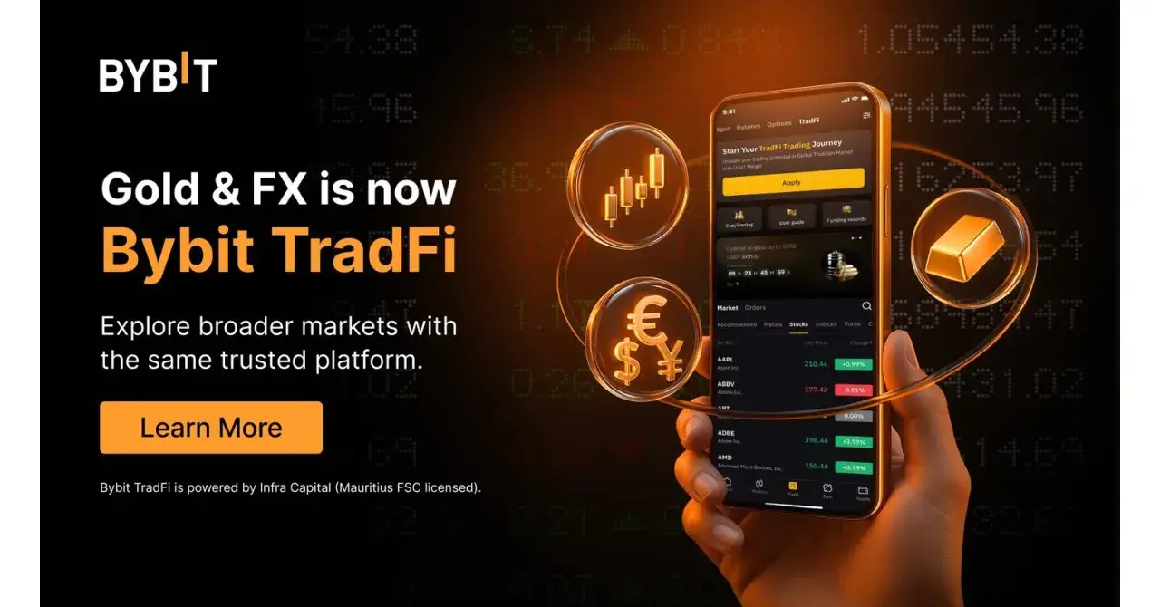 Giełda Bybit oferuje teraz handel złotem i FX na platformie TradFi. Odkryj nowe rynki z zaufaną platformą.