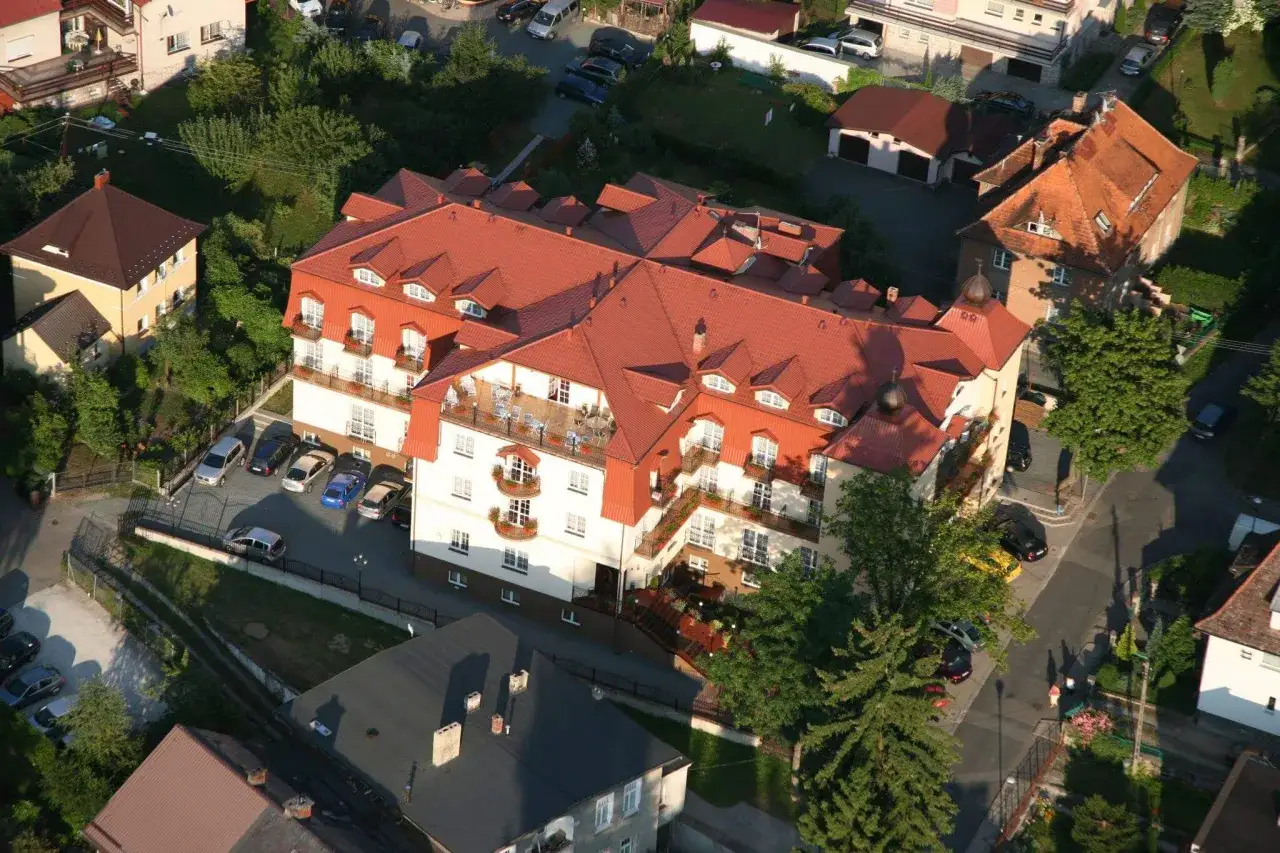 Sanatorium Zacisze Kudowa Zdrój widok z góry