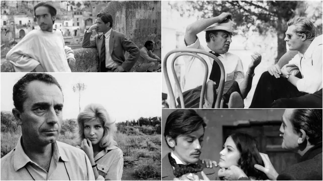 Icone del cinema italiano: attrici italiane anni 60 70 e volti maschili iconici in scene memorabili.