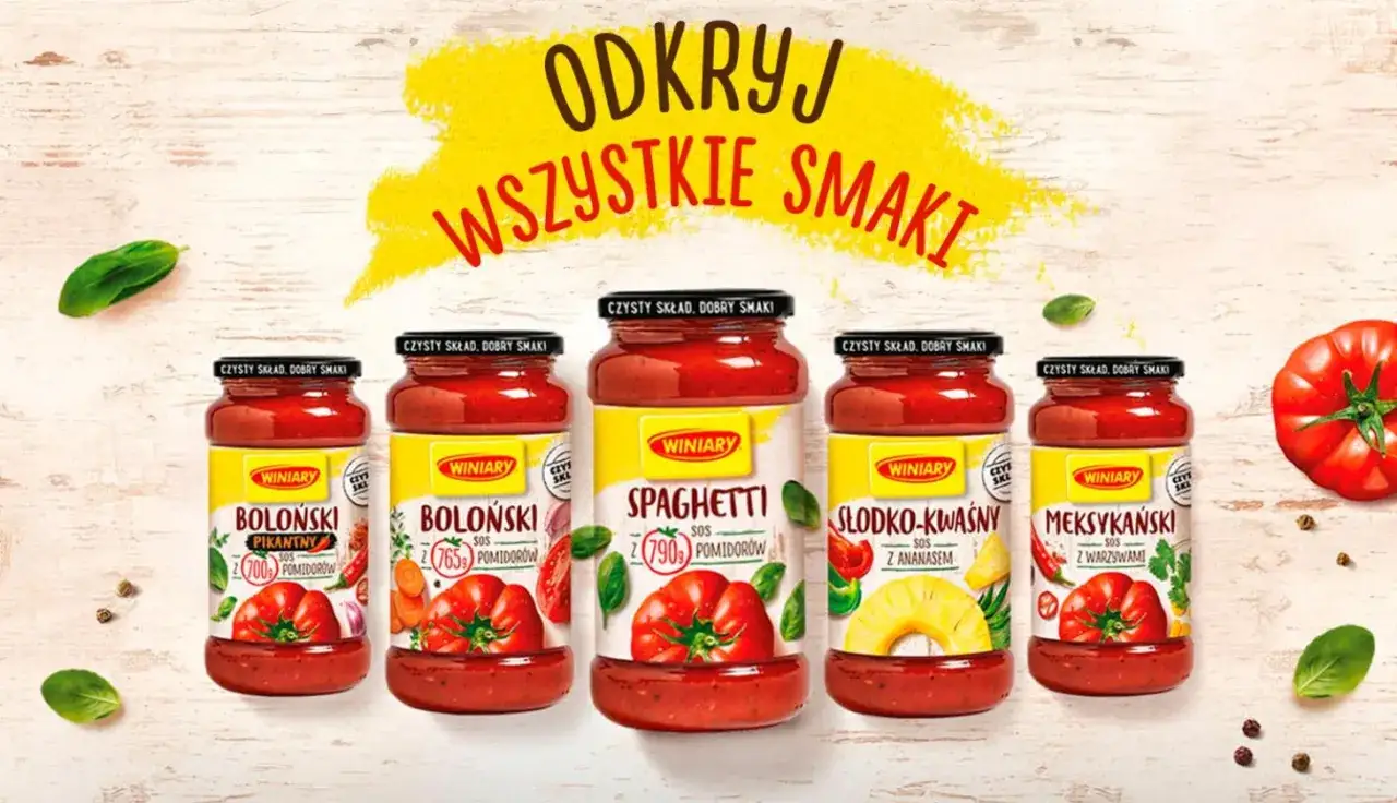 różne sosy spaghetti winiary słoiki i fixy