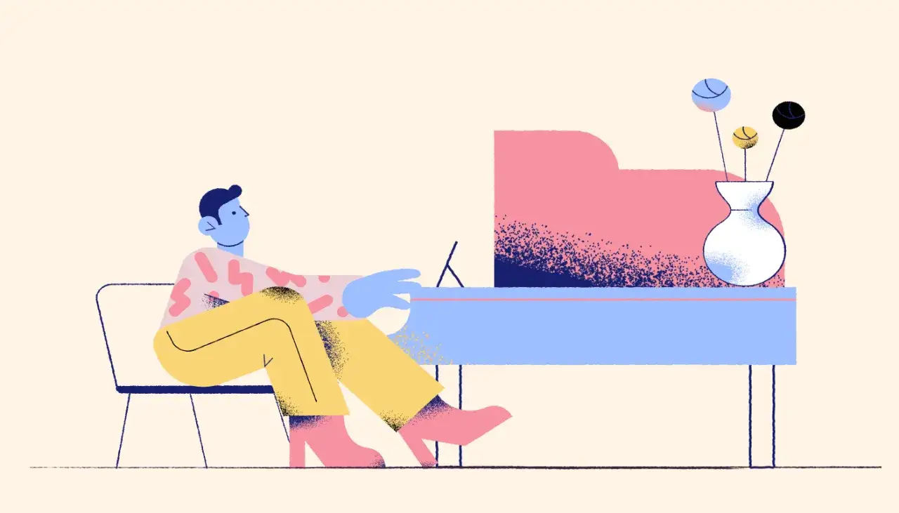 Mężczyzna siedzi przy biurku, zapatrzony w ekran. Na pierwszy rzut oka wszystko jest w porządku, ale to tylko pozory, bo kryje się w nim ukryta depresja.