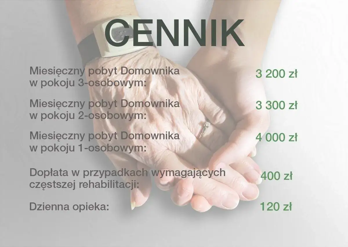 opieka domowa seniora cennik