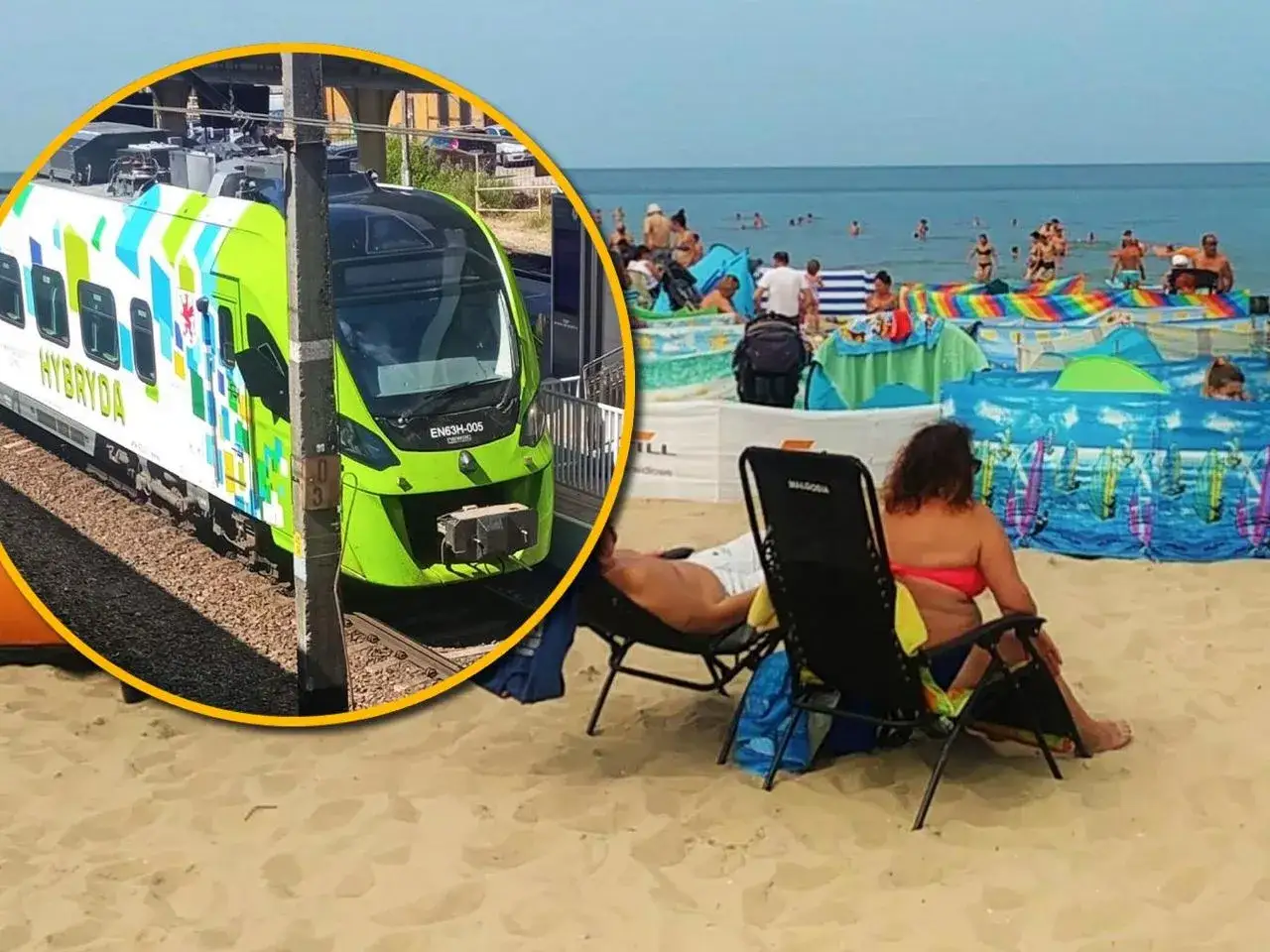 Pociąg nad morze, polskie wybrzeże, relaks w podróży