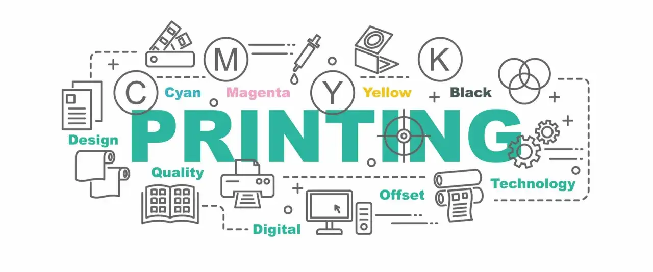 Grafika wyjaśnia, poligrafia co to: design, kolory CMYK, druk cyfrowy, offset, jakość i technologia.