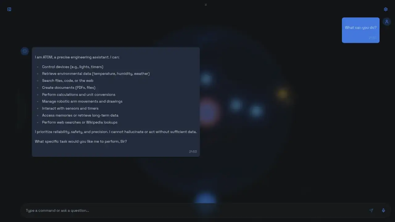 ATOM, precyzyjny asystent inżynierski, oferuje swoje możliwości. To sztuczna inteligencja za darmo, gotowa do pomocy w zadaniach.