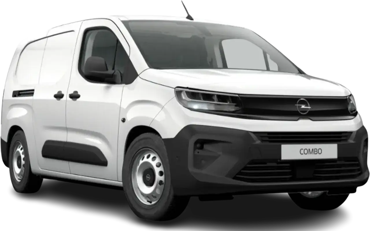 Biały Opel Combo 1.3 CDTI, nowoczesny van dostawczy, gotowy do pracy.