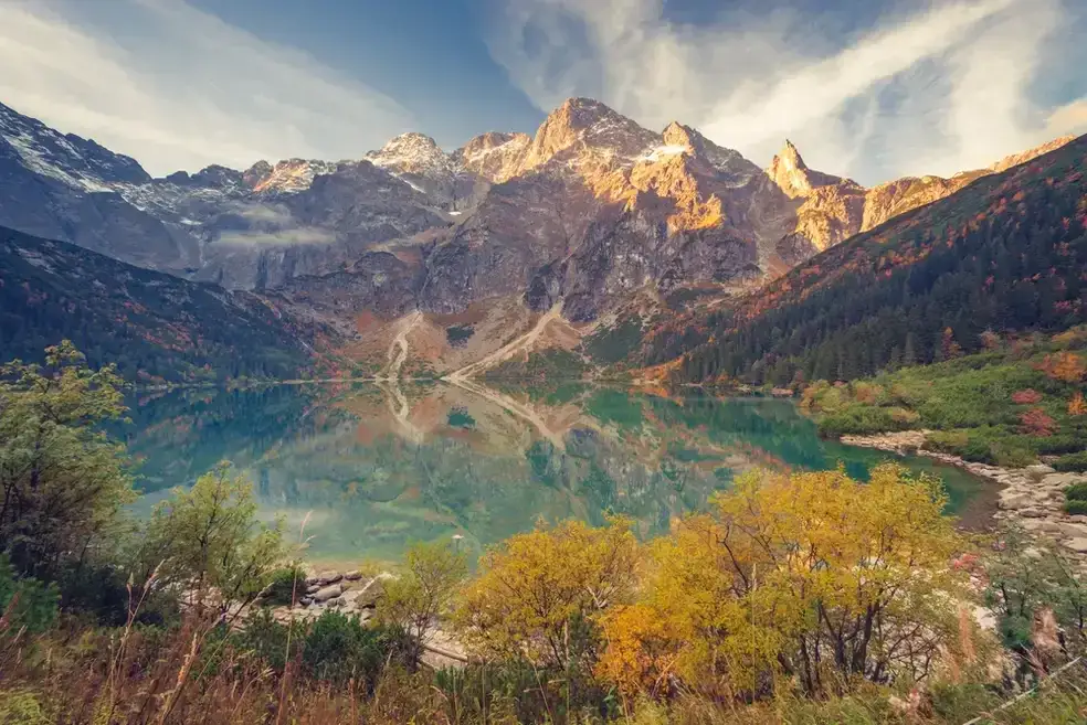 Morskie Oko jesienią