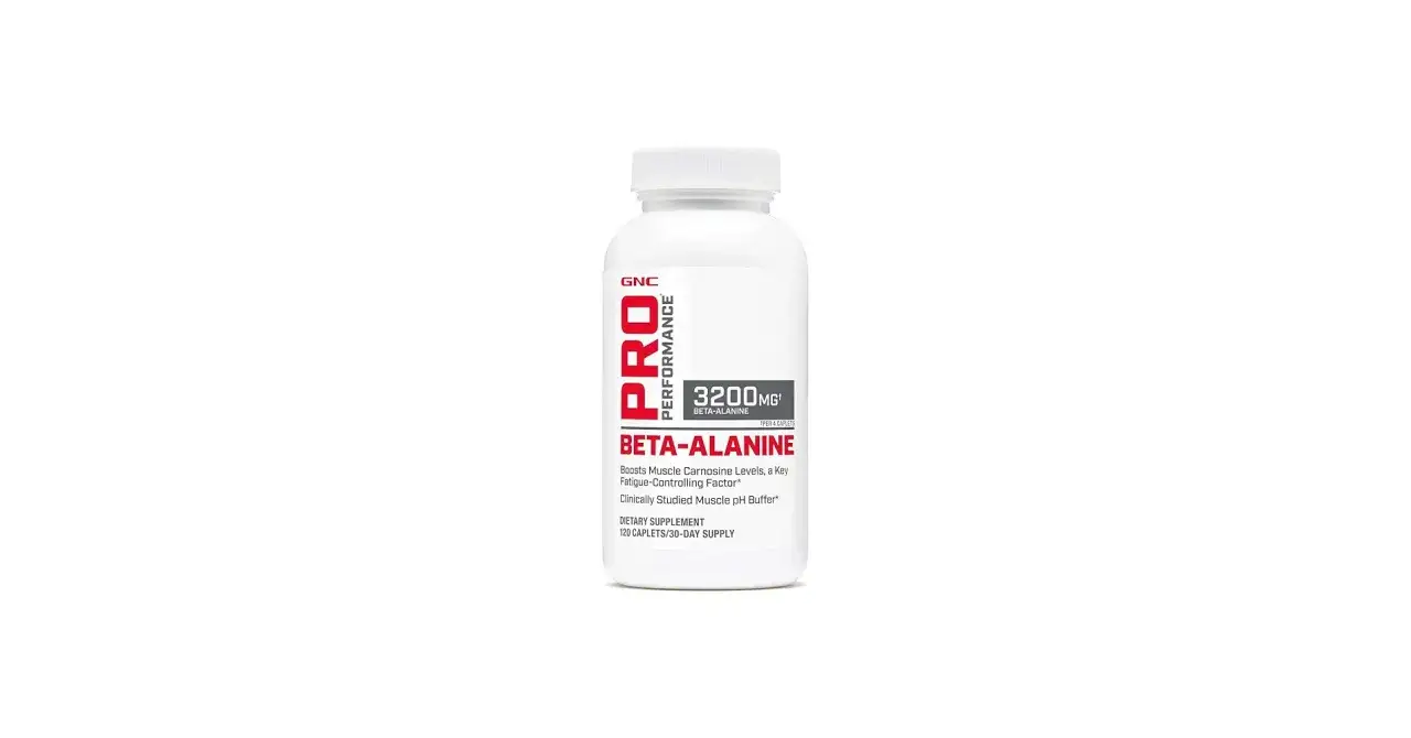 GNC Pro Performance Beta-Alanine-tillskott, 3200 mg per portion. Förbättrar muskeluthållighet och minskar trötthet, en tydlig beta alanin effekt.