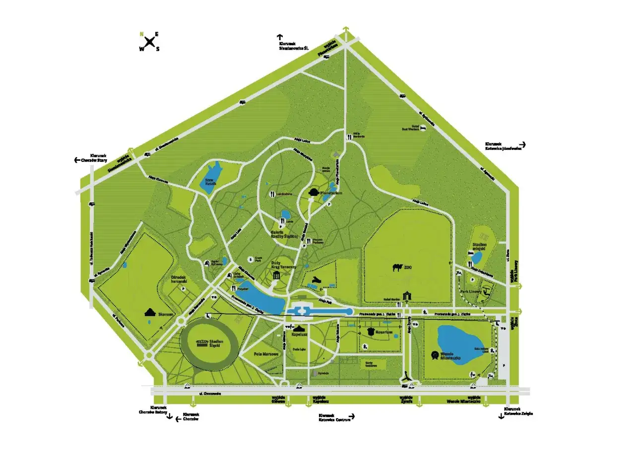 Górnośląski Park Etnograficzny mapa dojazd parking
