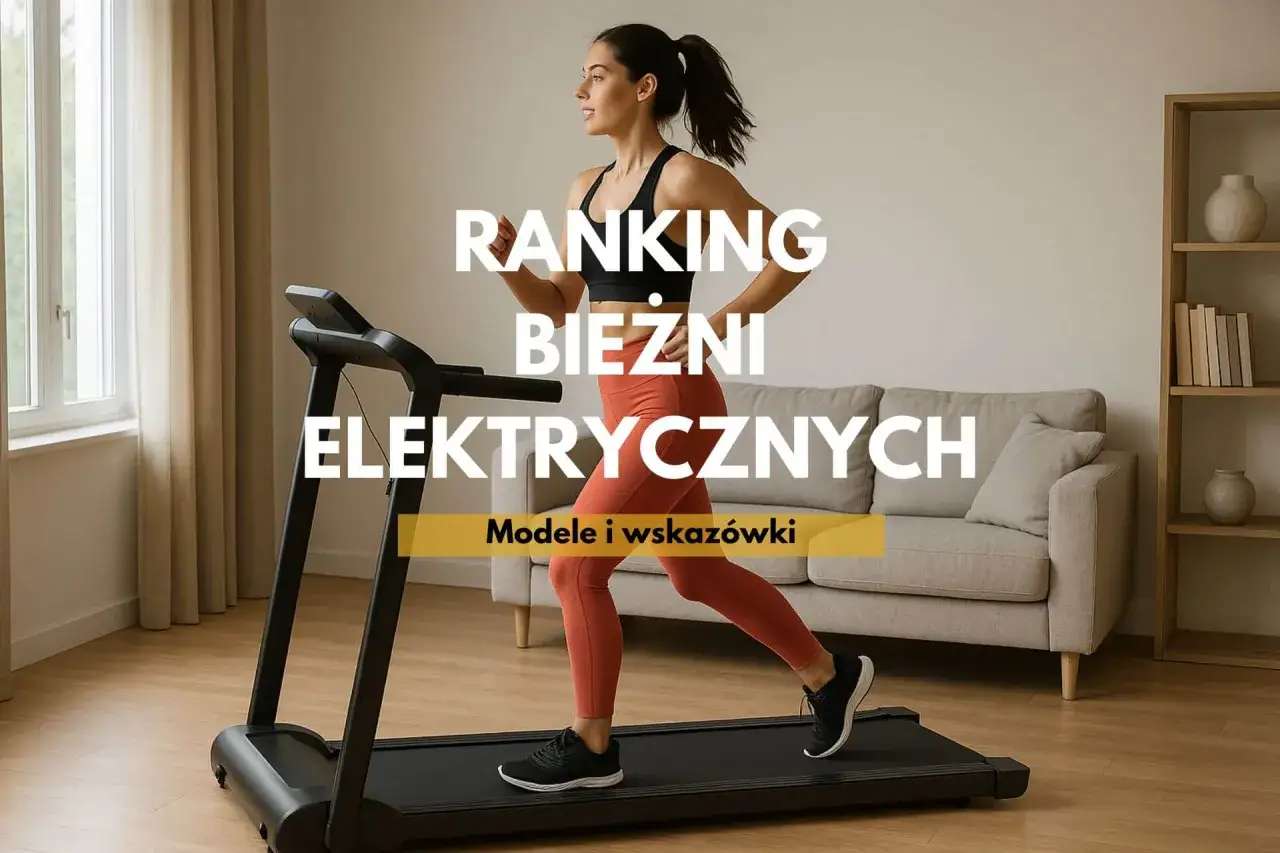 Kluczowe parametry bieżni domowej infografika
