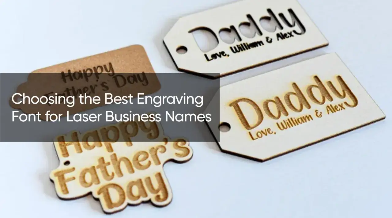 Wooden tags with 
