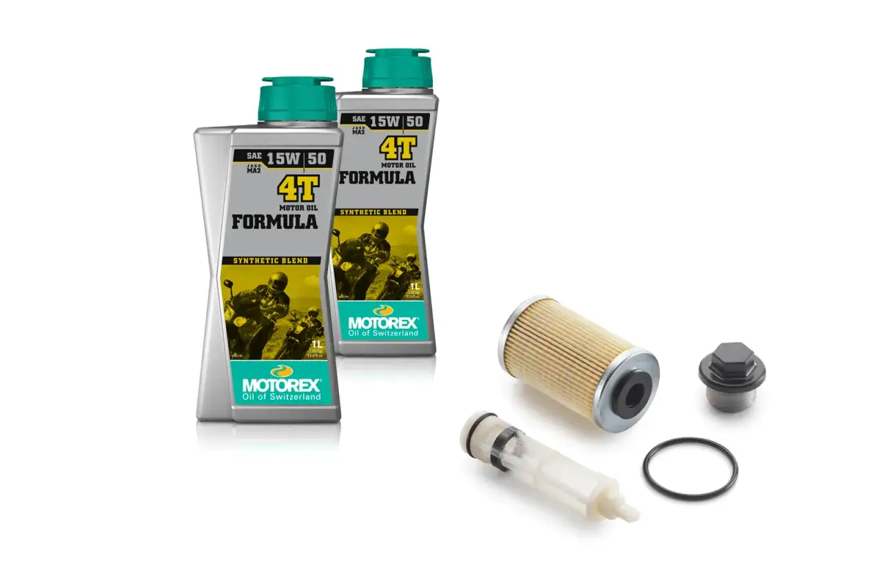 Aceite Motorex 4T para tu KTM Duke 125. Incluye filtro y tap&oacute;n.