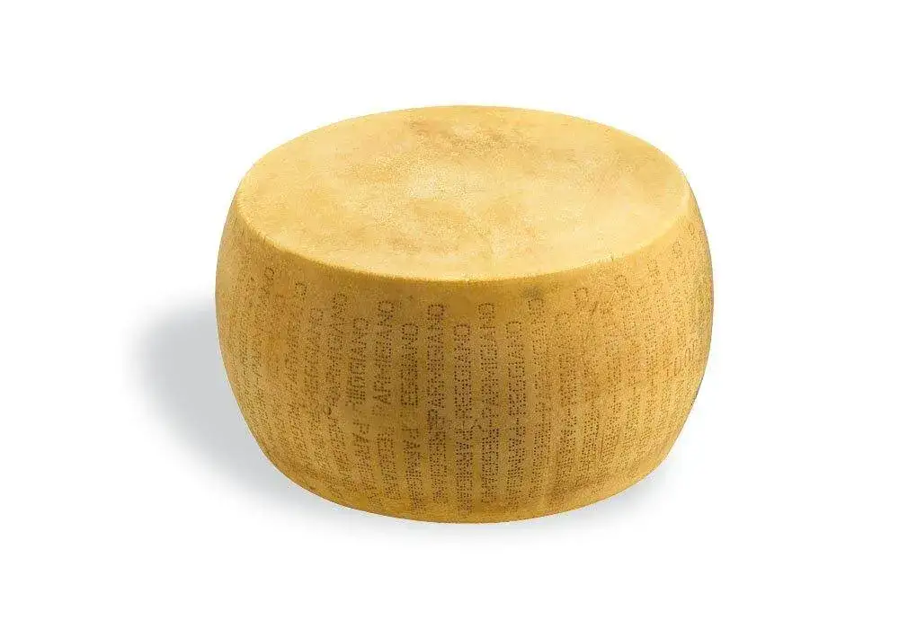 Parmigiano Reggiano krąg i kawałek