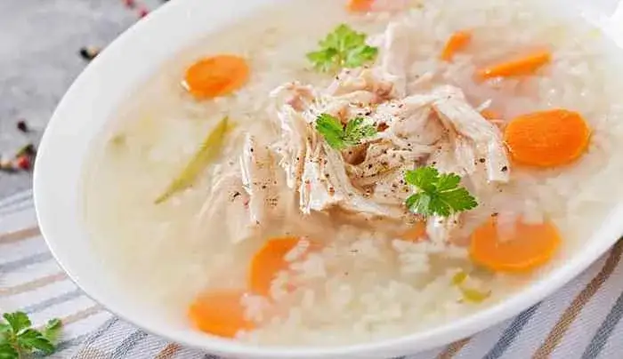 Sopa de arroz casera paso a paso