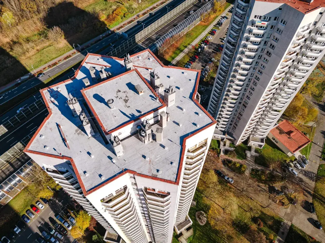 Osiedle Gwiazdy Katowice widok z g&oacute;ry