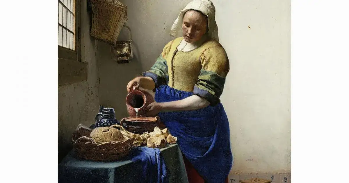 Jan Vermeer Die Milchmagd ber&uuml;hmtes Genrebild