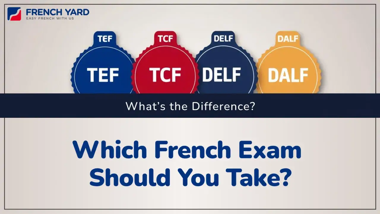 Cuatro sellos de exámenes de francés: TEF, TCF, DELF y DALF. ¿Cuál examen en francés es el adecuado para ti?