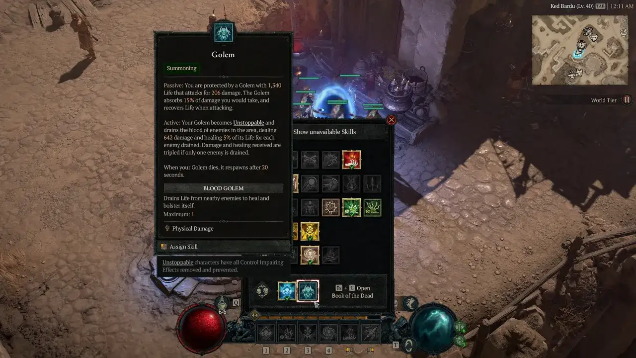 Diablo 4: jak przywołać golema? Zobacz opis umiejętności 