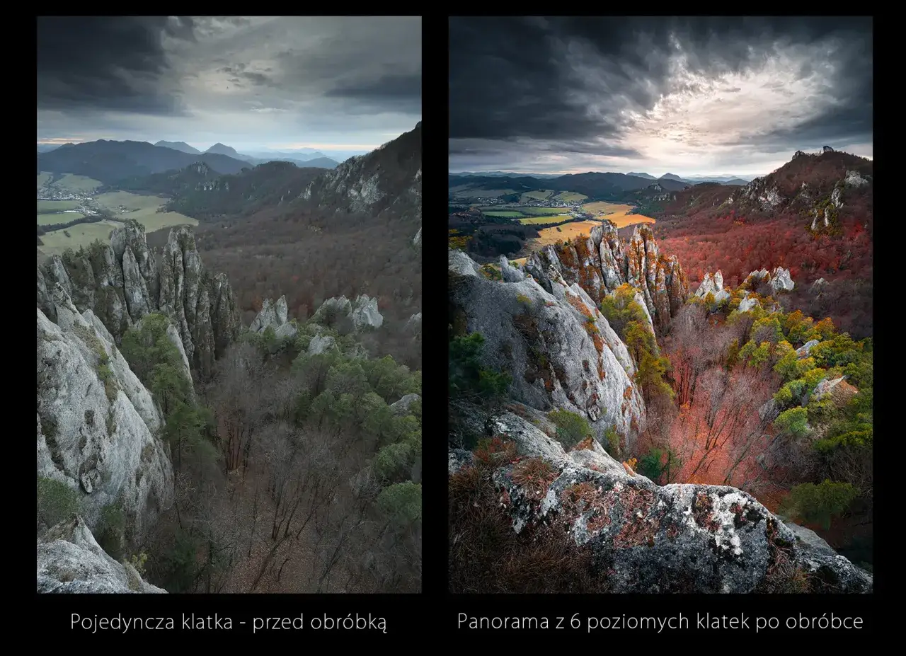 Por&oacute;wnanie zdjęcia przed i po wyostrzeniu Photoshop