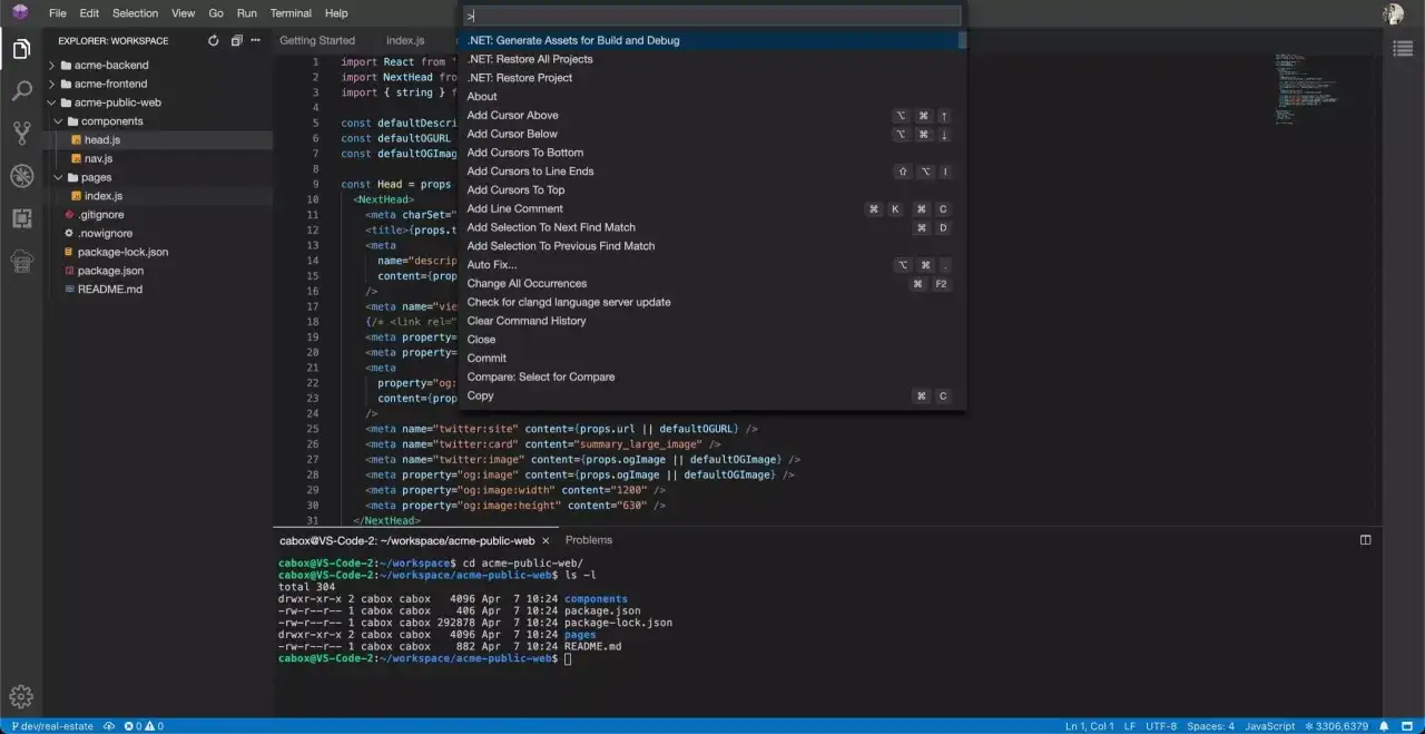 Un editor di codice mostra file di progetto e un menu a tendina con opzioni di modifica. Il **significato** del codice &egrave; in fase di sviluppo.