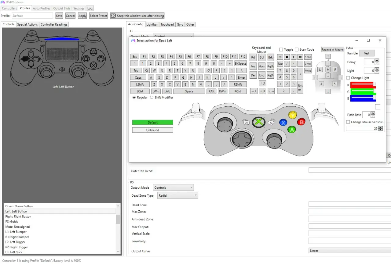 DS4Windows: konfiguracja kontrolera, mapowanie przycisków i ustawienia czułości.