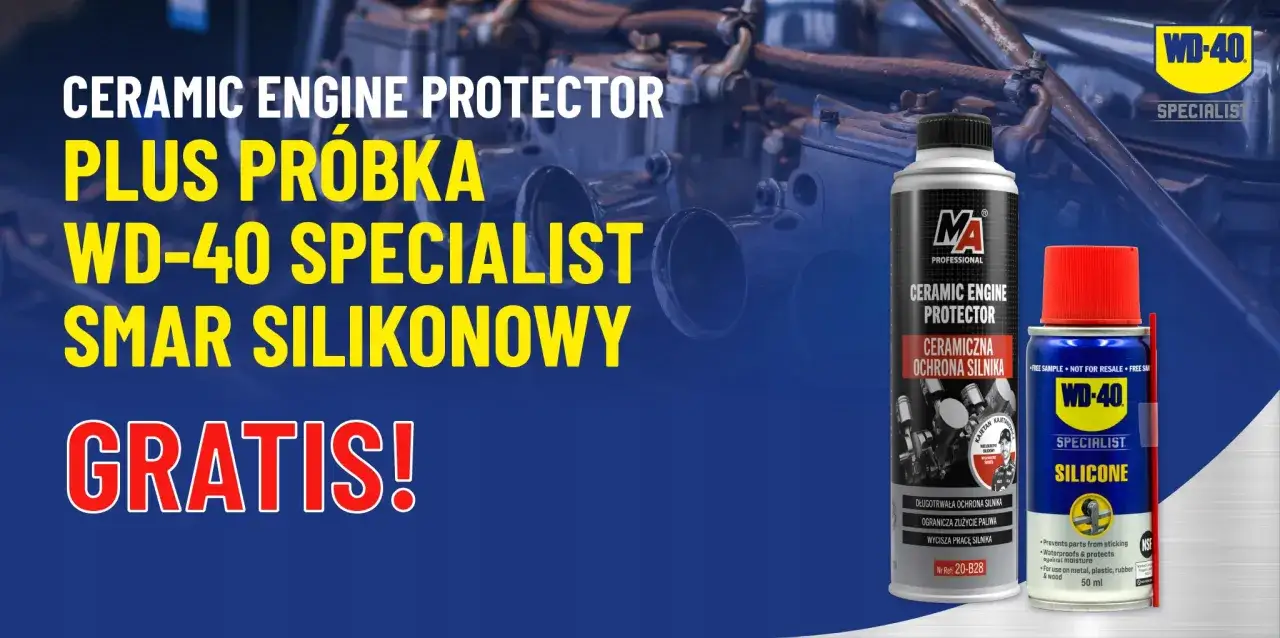 Ceramiczna ochrona silnika WD-40 Specialist i smar silikonowy. Sprawdź ceramizer opinie i przekonaj się o skuteczności! Gratis!