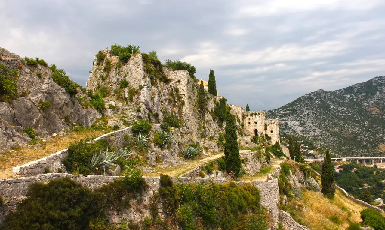 Twierdza Klis widok z drona