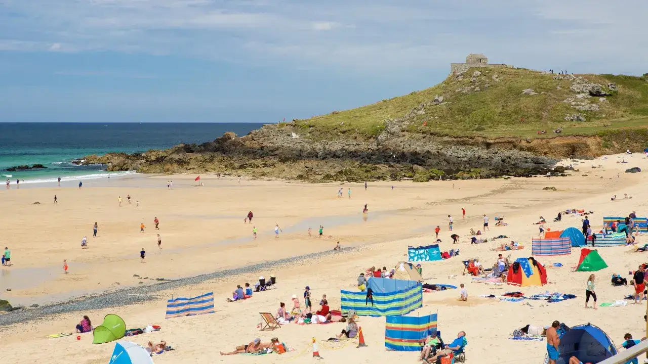 Plage de St Ives Cornouailles sable fin