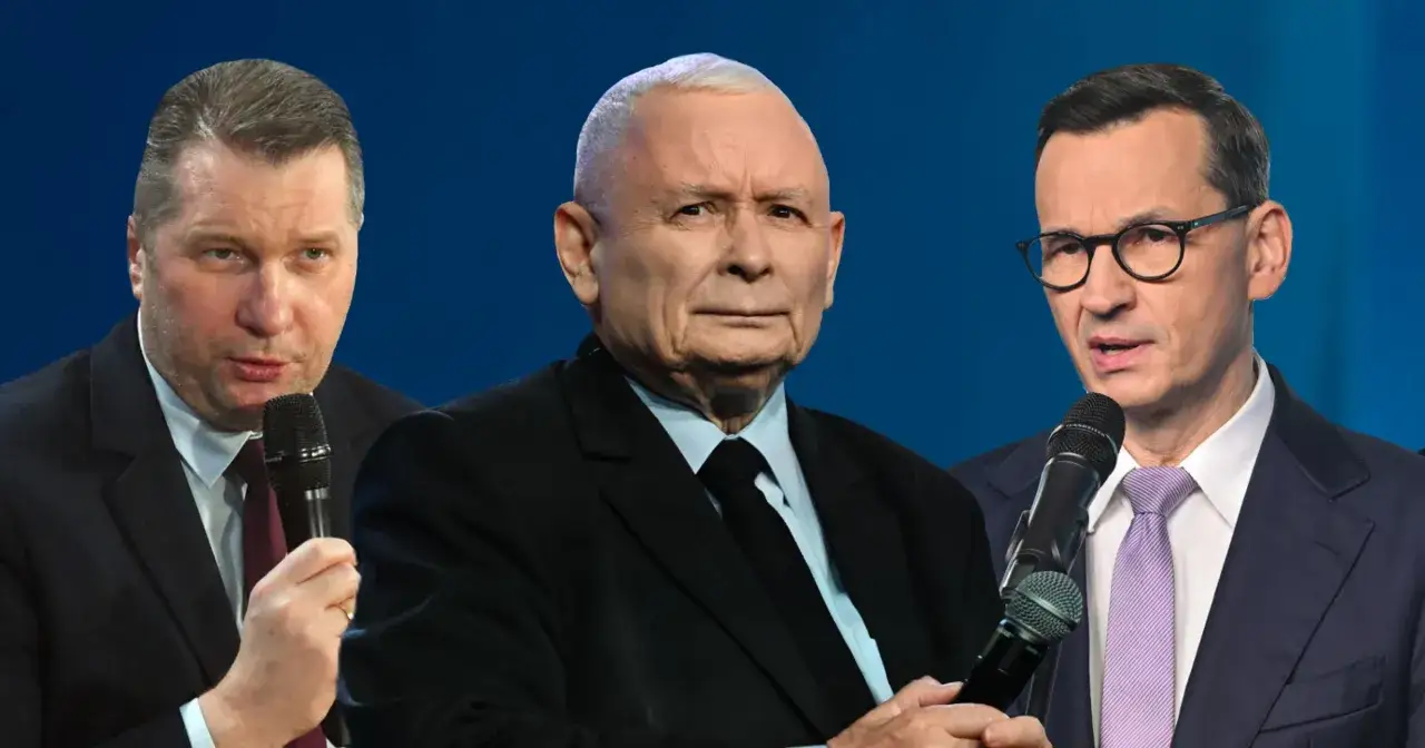 Jarosław Kaczyński, Mateusz Morawiecki i Mariusz Błaszczak. Czy wewnątrz PiS dojdzie do rozłamu przed najbliższymi wyborami?