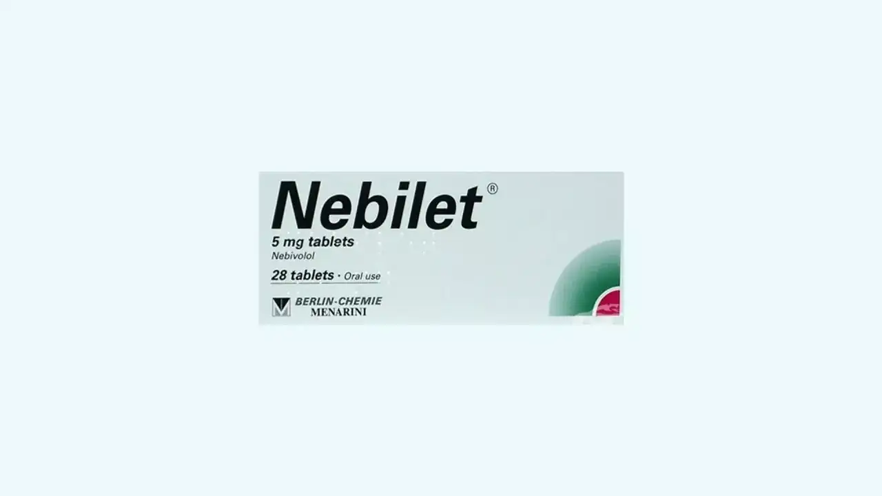 Opakowanie leku Nebilet, zawierające 28 tabletek 5 mg nebivololu do stosowania doustnego.