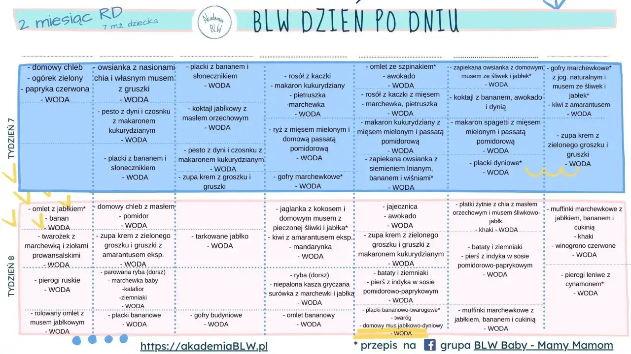 Przepisy dla niemowląt: placki z bananem i słonecznikiem, zupa krem z groszku i gruszki, omlet z jabłkiem.