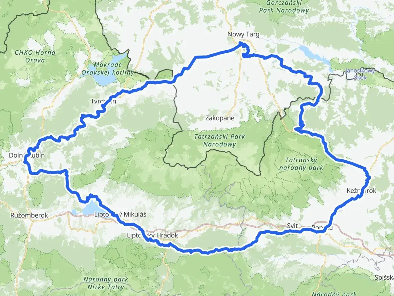 Trasa rowerowa wokół Tatr i Gorców. Szukasz tras rowerowych w Polsce, które są najlepiej oddzielone od ruchu aut? Ta malownicza pętla przez parki narodowe to świetny wybór.